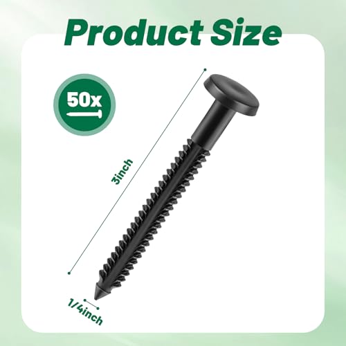 80-Pack 3 Inch Vinyl Shutter Fasteners, Weather-Resistant Window Shutter Pegs