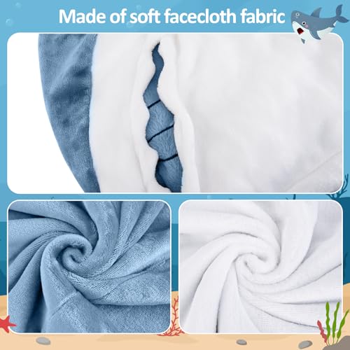 Shark Blanket Hoodie for Adults, Cozy Flannel Shark Sleeping Bag