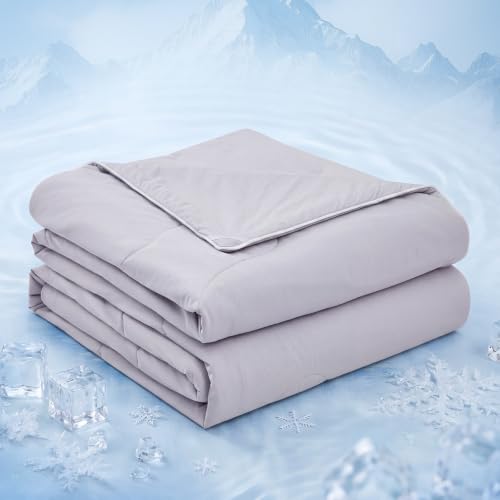 Cooling Comforter Queen Size - Lightweight Bamboo Cooling Blanket