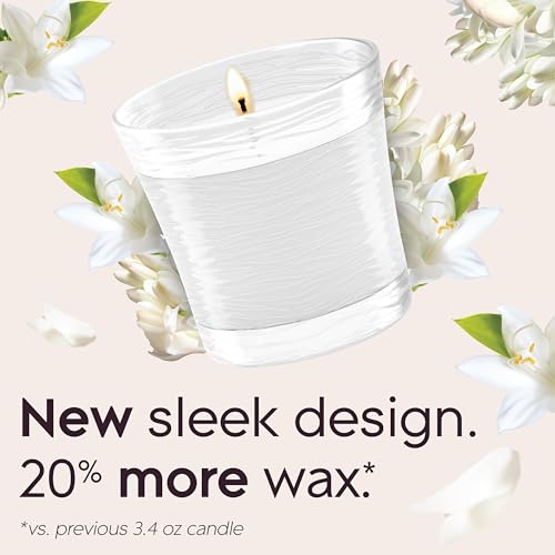 Clean Linen Scented Candle Jar with Essential Oils - 4.08 oz (2 Pack)