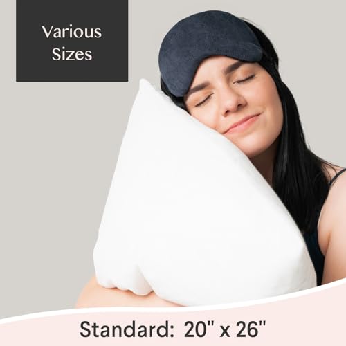 Waterproof Standard Pillow Protectors - 4 Pack, Breathable Cotton Encasements