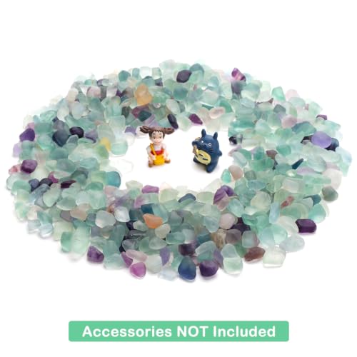 Natural Crushed Fluorite Gemstone Gravel - 1 Lb Decorative Crystal Rocks