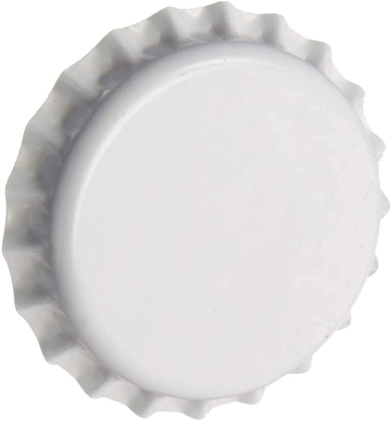 North Mountain Supply Beer Bottle Crown Caps - White - Oxygen Barrier - 500 Count