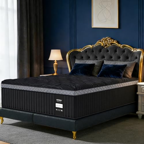 16-Inch King Size Hybrid Mattress, Cooling Euro-Top with 7-Zone Support