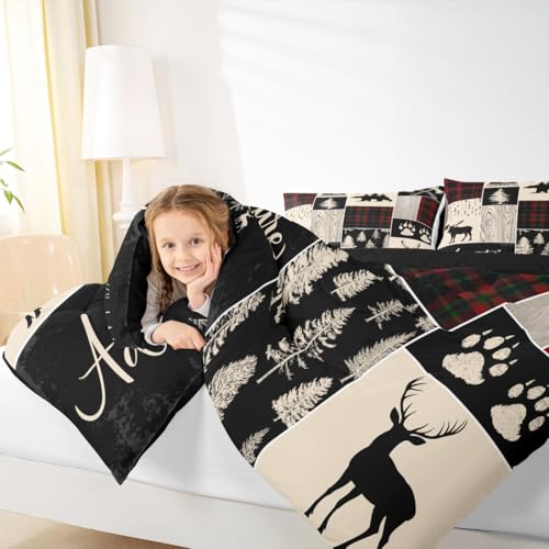 Erosebridal Christmas Rustic Cabin Comforter Set Queen Multi 10 - Patchwork Bedding