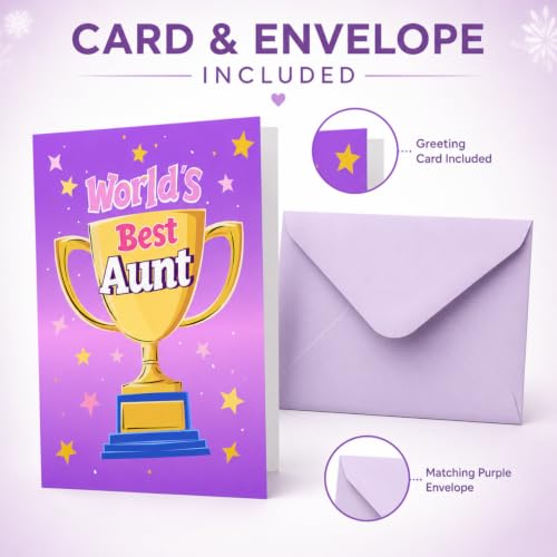 HAPPYPOP Grandma Mom Aunt Gift Set - Thoughtful Keepsake Gift for Women - Best Aunt Ever