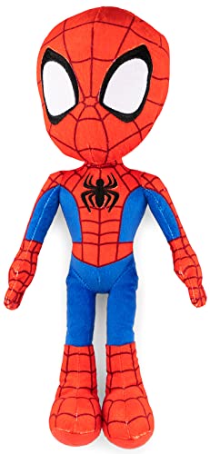 Red Spiderman Plush Pillow Buddy for Kids - 17 Inch Microfiber Support Cushion, Spidey & His Amazing Friends