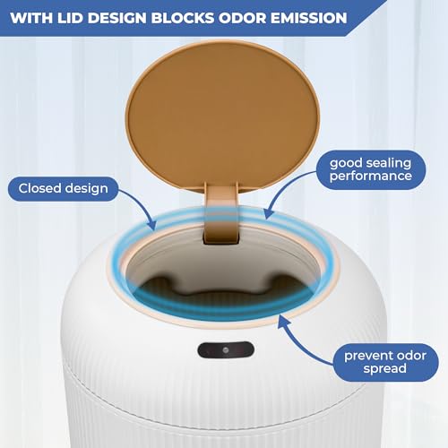 Smart Motion Sensor Trash Can – 2.6 Gallon Touchless Automatic Wastebasket