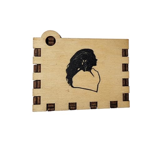 Hand-Crank Wooden Music Box - Labyrinth Themed Keepsake Gift