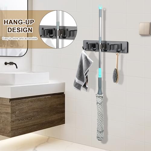 Self-Wringing Twist Mop with 52.5" Long Handle for Hardwood, Tile & Vinyl