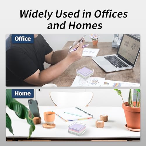 Clear Acrylic Sticky Note Holder for Desk Organizer and Office