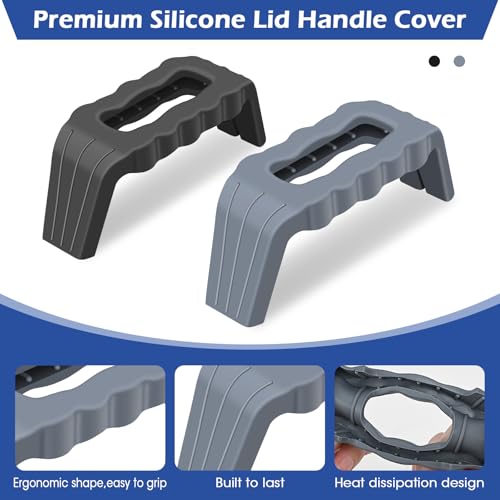 Heat-Resistant Silicone Lid Handle Cover for Slow Cookers