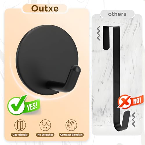 Heavy-Duty Adhesive Wreath Hangers for Front Door & Glass, 2-Pack