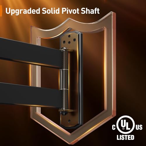 Full Motion Long Arm Corner TV Wall Mount Bracket for 37-75 Inch TVs