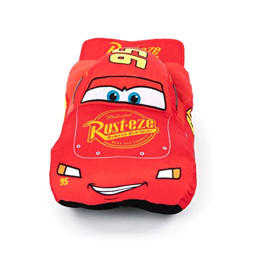 Lightning McQueen Plush Pillow Buddy - Disney Pixar Cars 3 Red Kids Support Pillow, 17.5 Inch