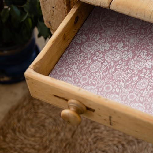 Rose Scented Drawer Liners - Floral Paper Sheets for Wardrobes, 5 Pack