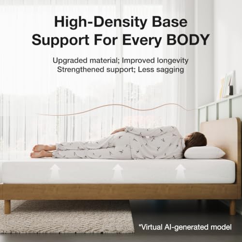 Novilla Twin Mattress, 6 Inch Gel Memory Foam Cooling Bed Mattress
