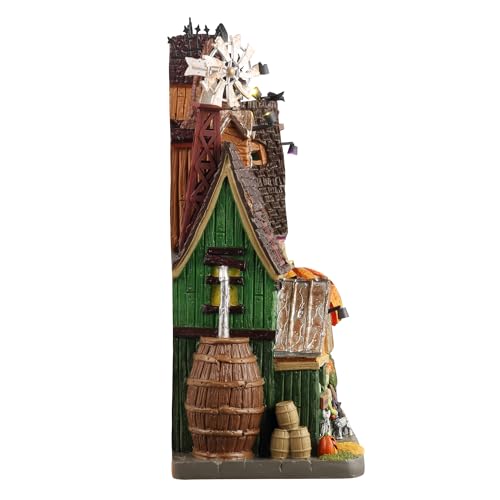 Creepy Pumpkin Patch Lighted Halloween Village Facade, 11.4-inch