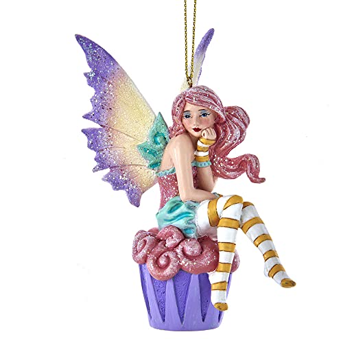 Amy Brown Fairy Cupcake Ornament - Whimsical Christmas Tree Decoration