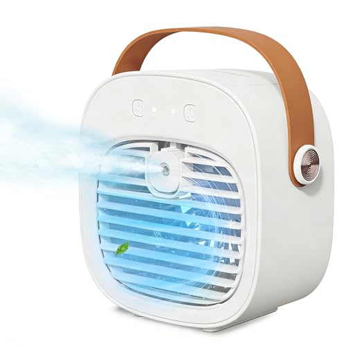 6000mAh Rechargeable Portable Mini Air Conditioner and Mist Fan