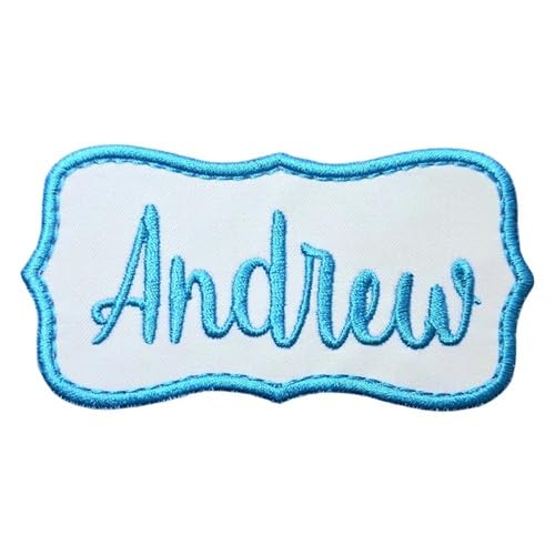 Personalized Embroidered Iron-On Name Patch - Custom Size & Color