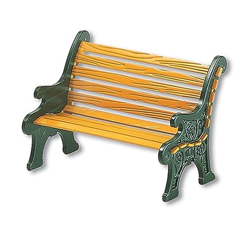 Miniature Wrought Iron Park Bench for Holiday Village Displays