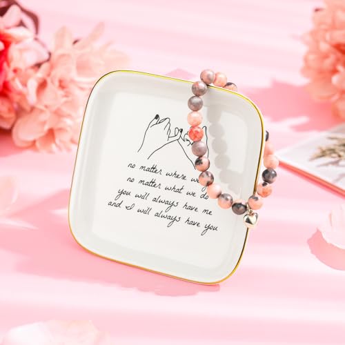 8pcs Best Friend Gift Set for Women - Mug, Keychain, Candle, Bracelet, Personalized Friendship Gifts