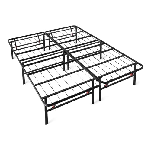 Amazon Basics Queen Metal Platform Bed Frame with Under-Bed Storage, 14-Inch