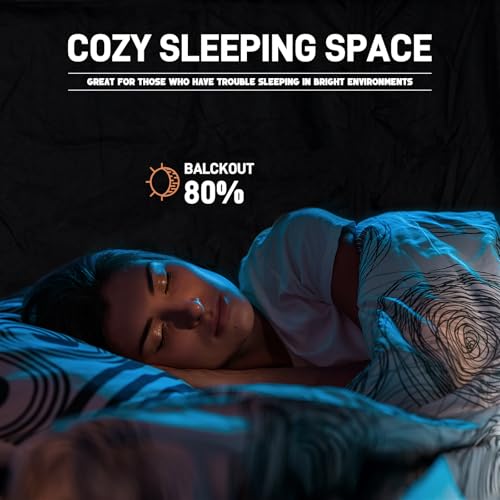 Twin Size Bed Tent Canopy, 80% Blackout Privacy Tent for Adults and Kids