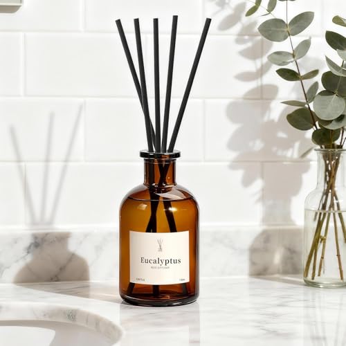 Eucalyptus Reed Diffuser Set - 2 Pack Long-Lasting Home Fragrance