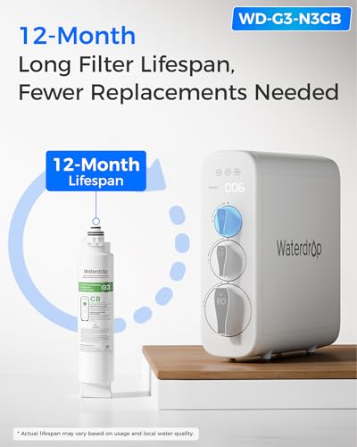 G3-N3CB Reverse Osmosis Water Filter Replacement - 12-Month Lifetime