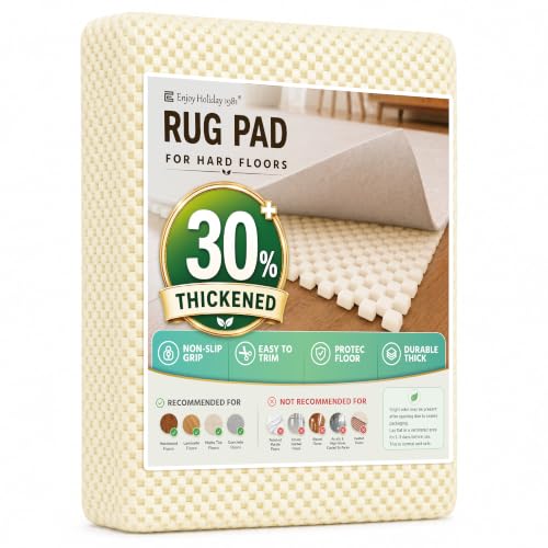 Non-Slip Rug Pad for Hardwood Floors - 2x6 Heavy Duty Anti-Skid Carpet Grip