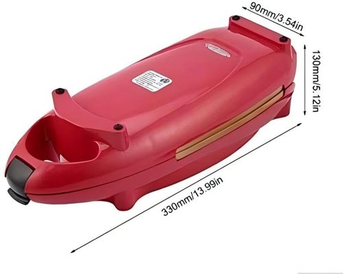 Candora Red Copper 5 Minute Chef Electric Frying Pan Smokeless Nonstick Pan Steak