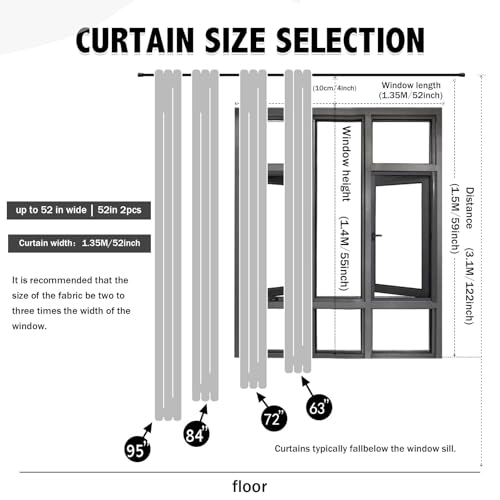 Star Cutout Blackout Curtains, Double Layer Lace Drapes 52x63 Inch
