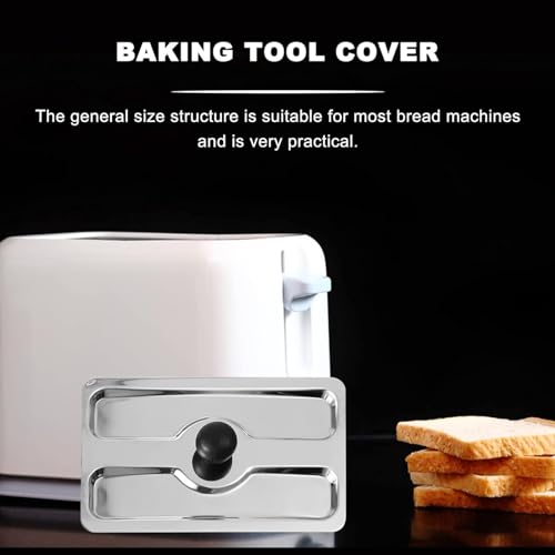Stainless Steel Toaster Dust Cover - Protective Bread Maker Lid