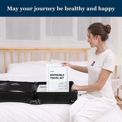 Extguds 46-Piece Disposable Travel Hygiene Set - Hotel Bedding & Bath Kit