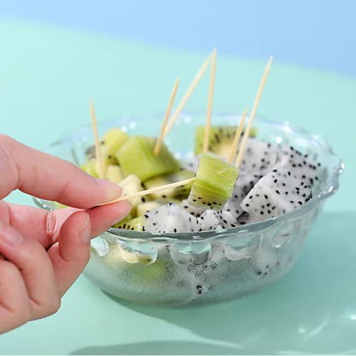 WQR Natural Bamboo Toothpicks 3000 Count for Oral Care, Cooking & Party