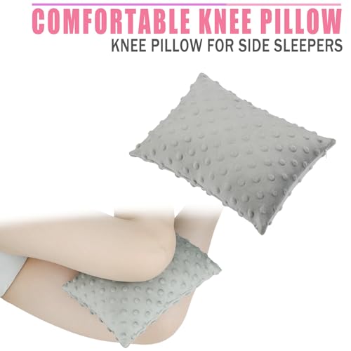 Soft Knee Pillow for Side Sleepers - 11" x 7.8" Hip Support Cushion