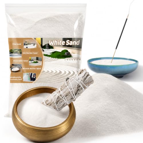 15 oz Fine White Quartz Sand - Decorative Sand for Crafts, Vases & Zen Gardens