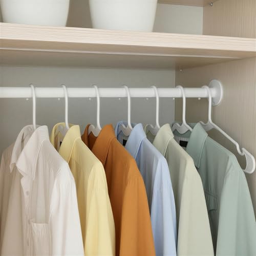 Amazon Basics Plastic Clothes Hangers Adult Size White 50-Pack