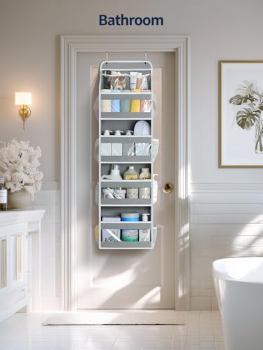 5-Tier Over the Door Hanging Organizer with Clear PVC Windows