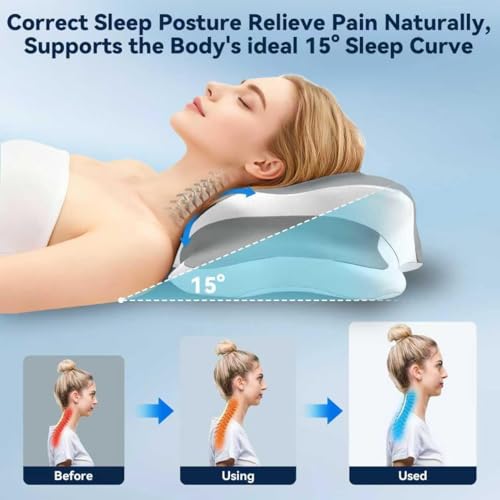 Orthopedic Memory Foam Pillow for Neck Pain & Snoring Relief