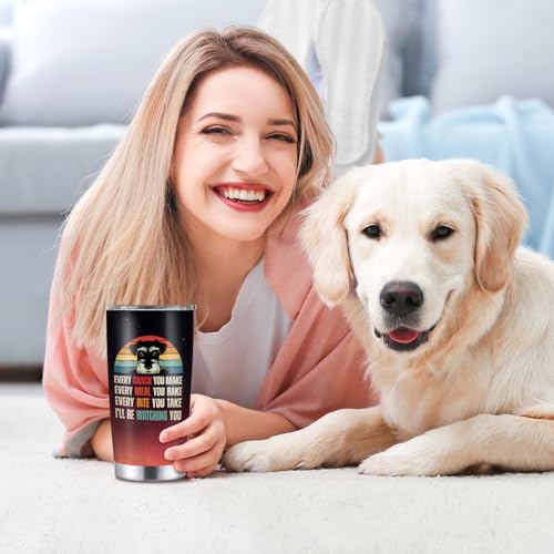 20oz Schnauzer Travel Mug - Dog Lover Insulated Tumbler for Women Men