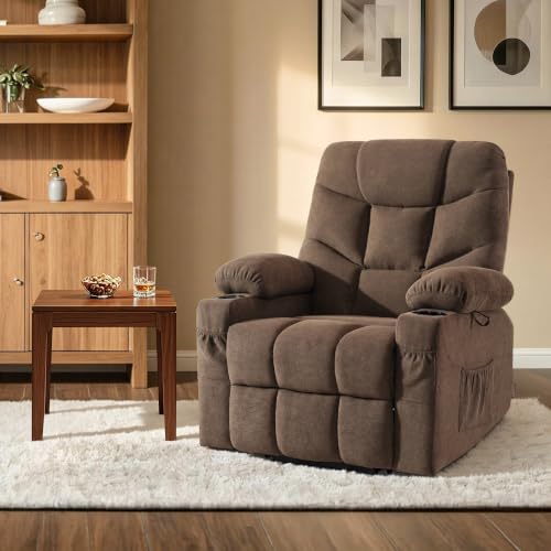Power Lift Recliner Chair with Extended Footrest and USB Charging
