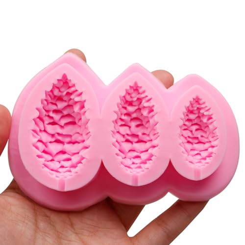 CRR-85 Pine Cone Silicone Mold for Cake, Fondant, Candy & Resin Decor