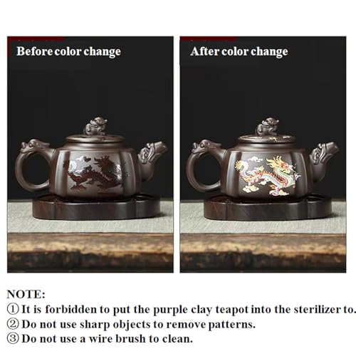Square Dragon ZiSha Tea Set - Handmade Chinese Tea Gift Set for Father's Day & Holidays