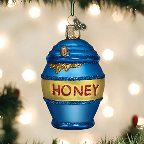 Old World Christmas Honey Pot Glass Ornament - Handcrafted Holiday Decoration