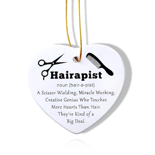 Hairapist B Christmas Ornament — Hair Stylist Gift for Daughter Boyfriend Ya0zeio