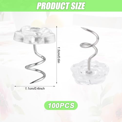 100 Bed Skirt Pins - Durable Upholstery Twist Pins for Fabric