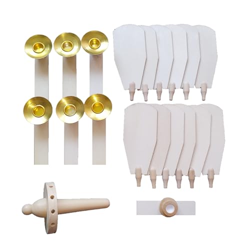 21-Piece Christmas Pyramid Replacement Parts Kit - Fan Blades & Candle Holders